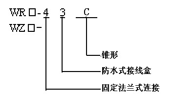 錐形管法蘭連接熱電偶(熱電阻)型譜